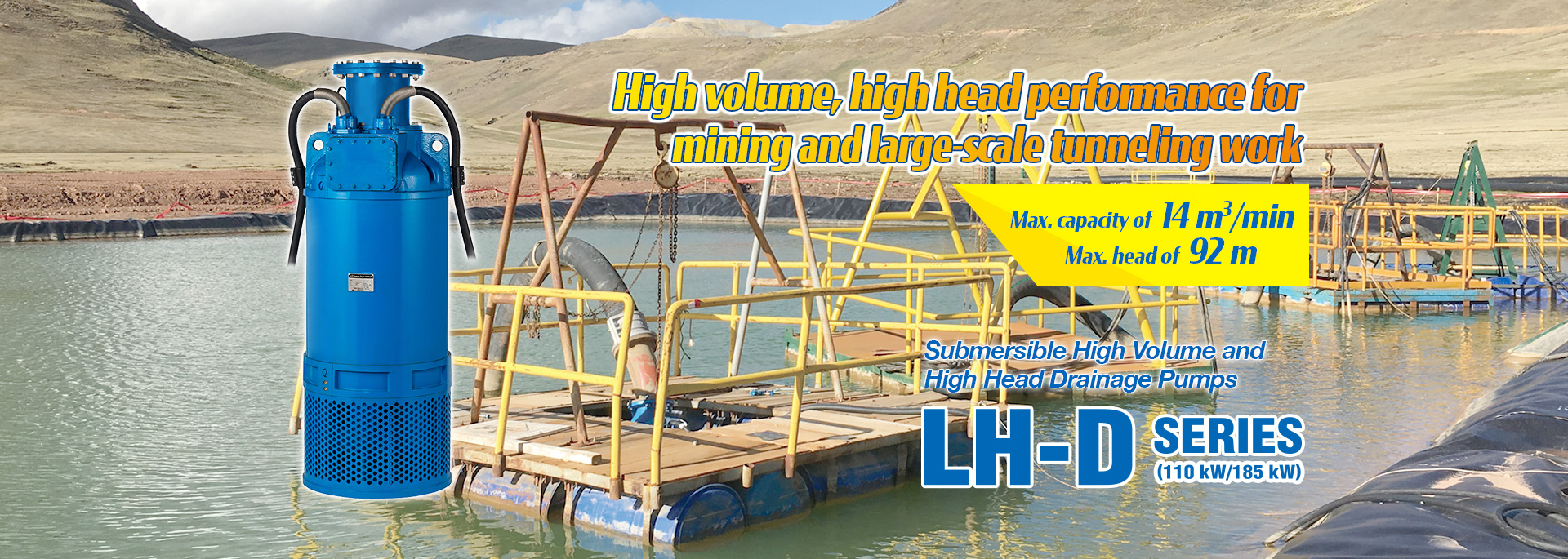 Submersible High Volume and High Head Drainage Pumps LH-D-series